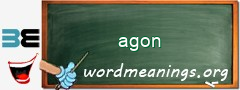 WordMeaning blackboard for agon
